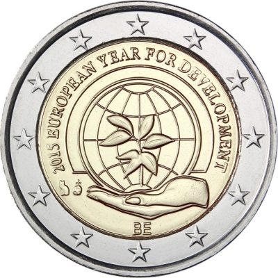 2 евро, Бельгия (Европейский год развития)