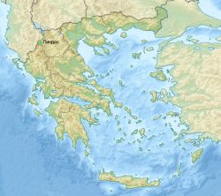 Пиндос на карте Греции