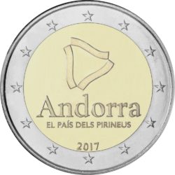 2 евро, Андорра (Андорра - страна в Пиренеях)